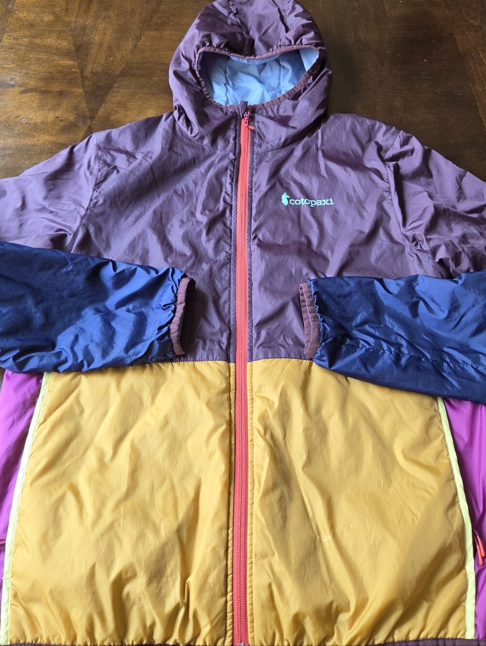 Cotopaxi Women's Colorblock Hooded Puffer Jacket - Size Medium